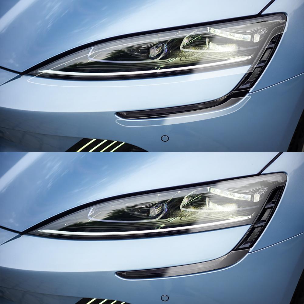 For BYD Seal 2026-2026 Smoke Black Car Headlight Protective Film TPU PPF High-Gloss Vinyl Film Pre-cut Anti-Scratch Custom Fit