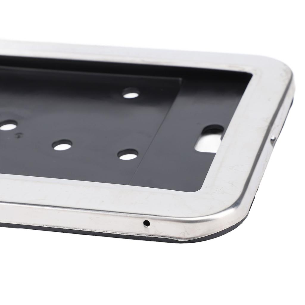 2pcs European License Plate Holder Polished Stainless Steel EU Tag Plate Mounting Bracket Universal Fit for Vehicles