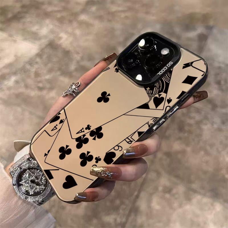 Colorful Ink Painting Poker Line Pattern Phone Case For iPhone 17 17 Air 16 15 14 13 12 11 Pro Max Mini XS XR 8 7 Plus Air Cover