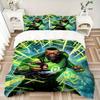 3pcs Green Lantern Cover Set,Soft Comfortable Duvet Cover,Guest Room (1*Duvet Cover + 2*Pillowcases, Without Core) yy251024077