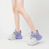 Spring dad shoes women's new thick sole height gradually change purple contrasting color casual versatile women's shoes sports shoes