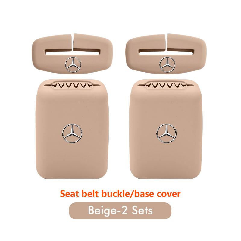 For Mercedes Benz Car Seat Belt Buckle Cover Anti-Scratch Protector Clip Car Accessories Interior C180 C300 W124 W176 W177 C200 QLL1