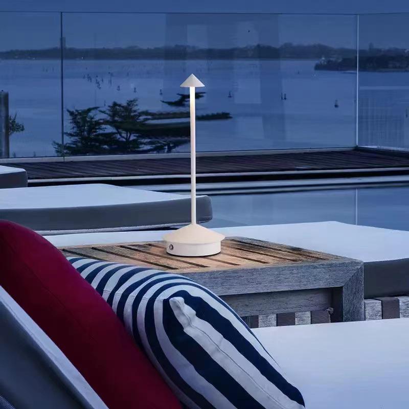 Creative Aluminum Mushroom USB Night Light - Bedside Decorative Lamp for Hotel and Home.