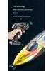 HJ819 Remote Control Speedboat: High-Speed, Rechargeable 2.4G RC Boat with LED Lights, Perfect for Kids