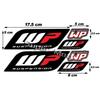 For  Fork Motorcycle UV Stickers Motocross Fairing Stereoscopic Helme Suspension Shocker Damper Waterproof Decals
