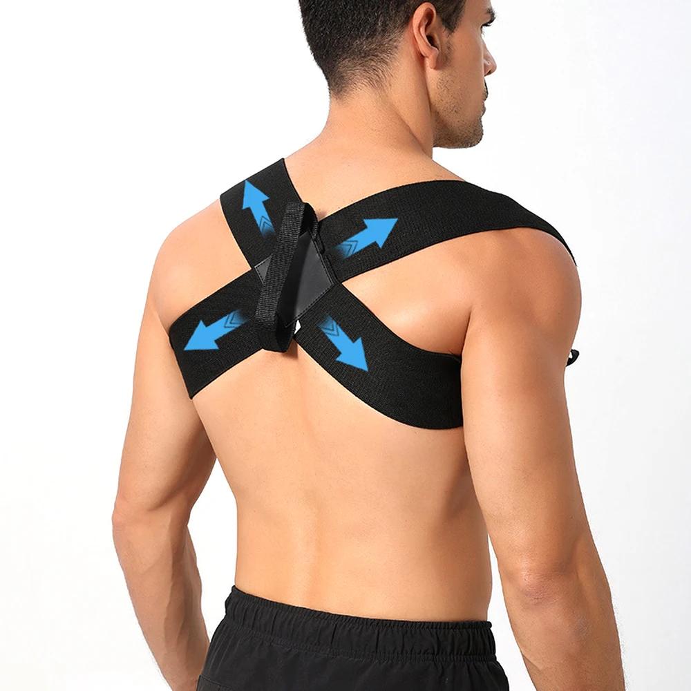 

Adjustable Posture Corrector For Women Men Back Brace Shoulder Support Spine Straightener Upper Middle Back Pain Relief XLARGE