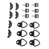 6 Sets Hard Top Bolts with D Rings Steel Billet Aluminum Quick Removal Fastener Thumb Screw Nut Kit for Wrangler JK JLU