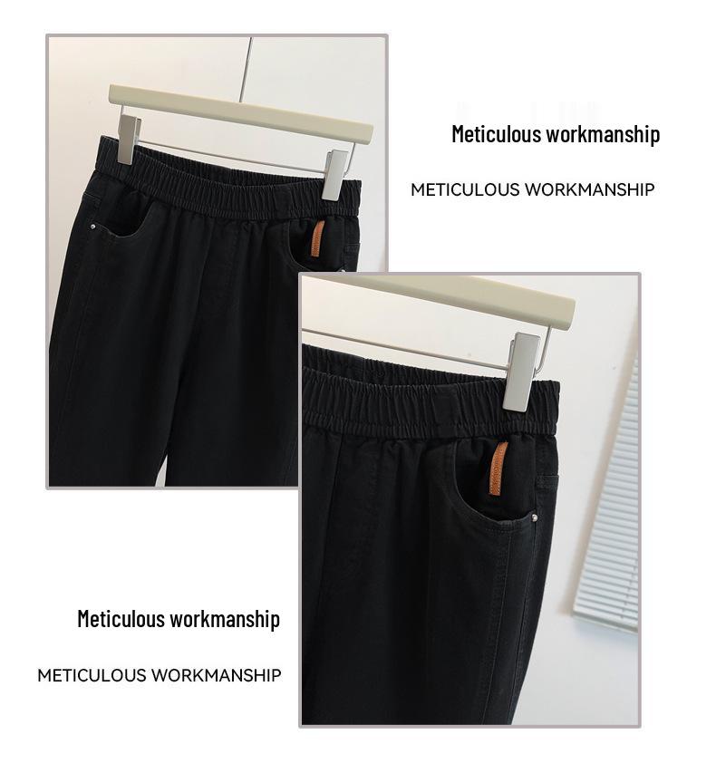 Spring Plus Size High-Waisted Slimming Flare Jeans - 300 Jin Casual Stretch Pants for Women