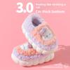 Winter Children's Cotton Slippers, Parent-child Bags for Boys and Girls, with Warm and Plush Thick Soles, Cartoon Home Baby Plush Cotton Shoes