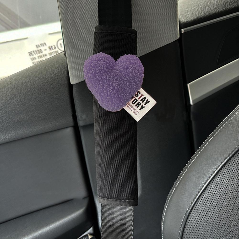 Love Heart Car Seatbelt Shoulder Pad Soft Car Seat Belt Cover  Car Decoration