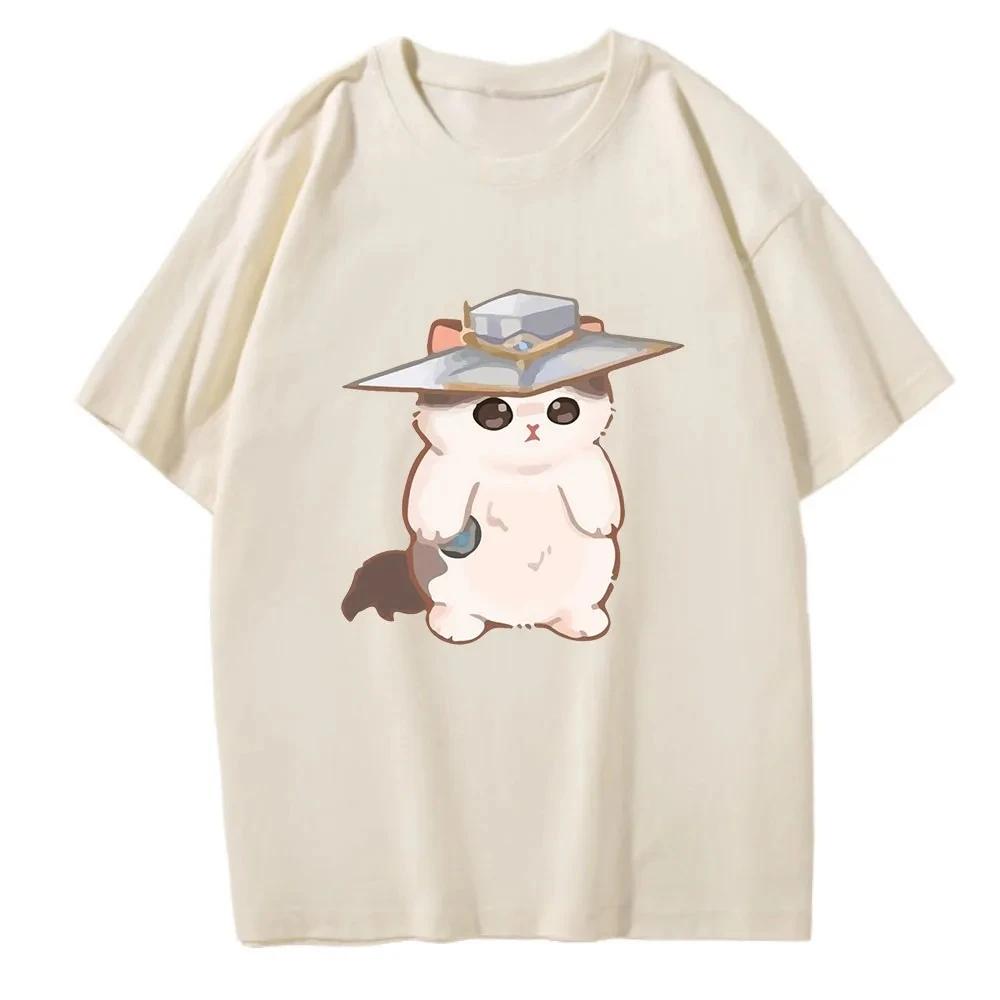 

Cypher Cat Cute Surprised Penguin Valorant Men Women T Shirts O-Neck 2025 Summer Printed Unisex Harajuku Game Custom 4XL