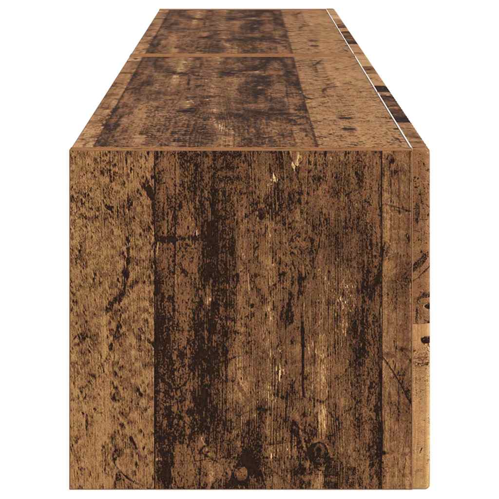 TV Wall Cabinet 2 pcs Reclaimed Wood Look 78.5 x 31 x 29.5 cm Engineered Wood