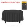 Classic Disposable Round Plastic Disposable Tablecloth With Waterproof Finish For Party Events And Hotel Use