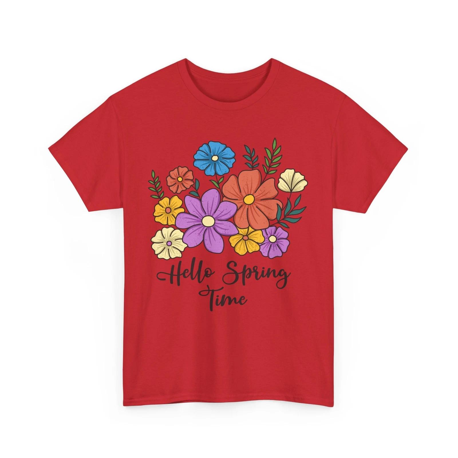 Sunshine & Flowers T-Shirt | Spring Energy & Hello Spring Time Shirt M