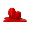 Melting Heart Photo Stand, 3D Printed Mini Desktop Picture Holder, Compact Card Display for Valentine's Day Anniversary Gift, Romantic Office Decor