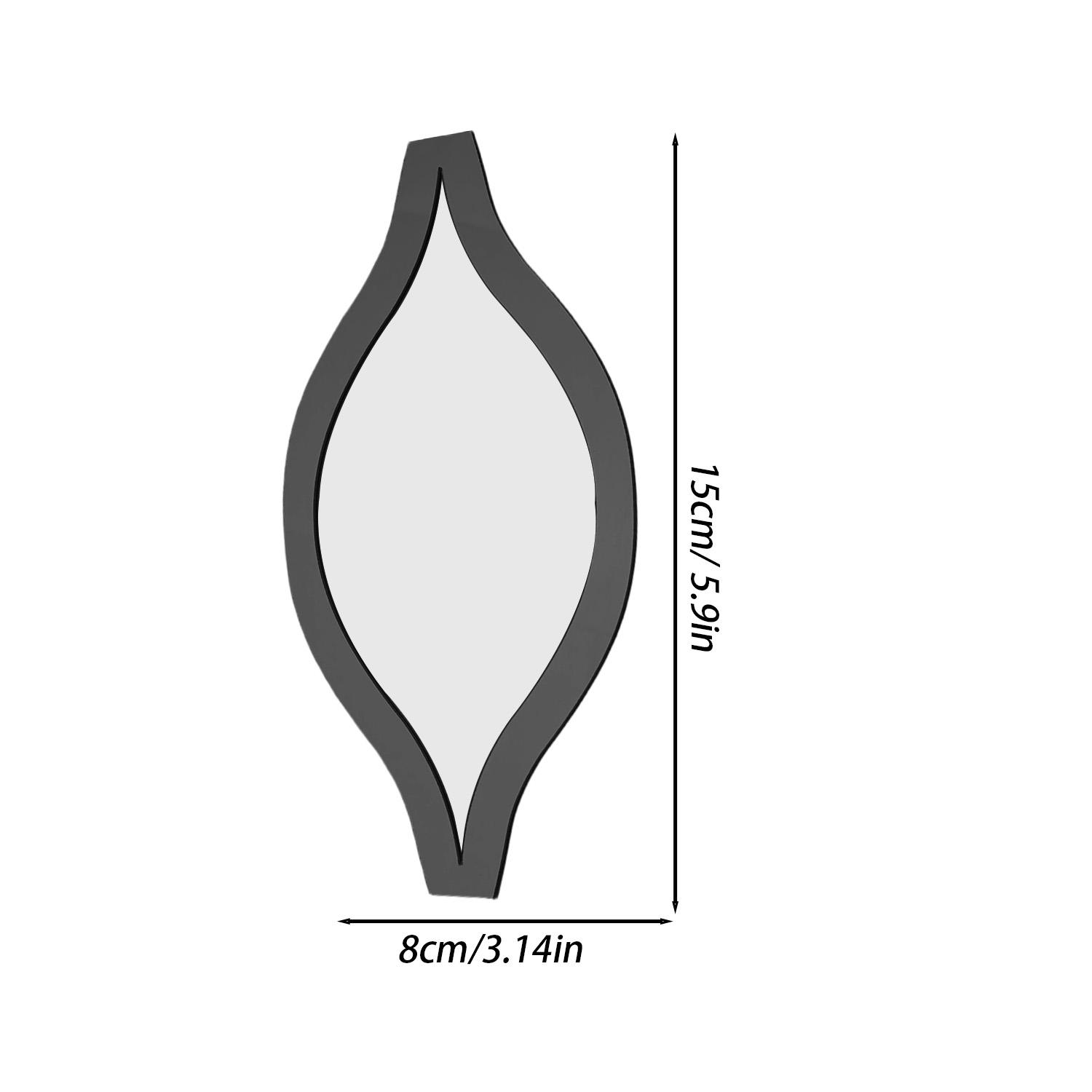 

12/1PCS Water Drop Mirror Sticker Reflective Acrylic Mirror DIY Tiles Wall Decals Removable Wall Art Living Room Home Decoration (Black,1PCS)