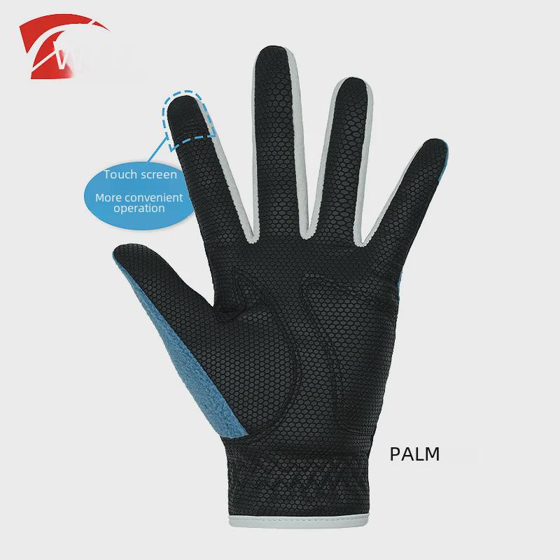 Women's Autumn/Winter Non-Slip Touch Screen Golf Gloves - Warm, Wear-Resistant, Plus Velvet (1 Pair)