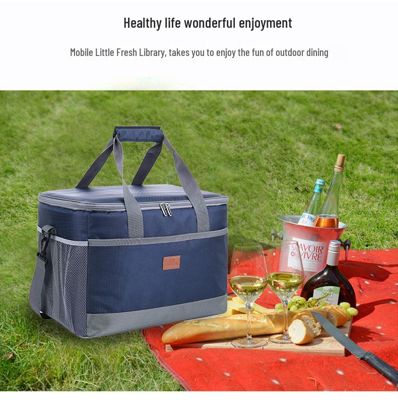Insulated Food Delivery & Picnic Bag with Ice Pack