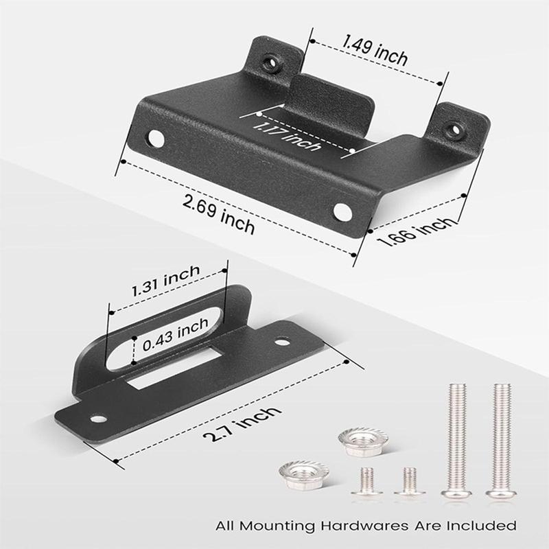 2x 4 Pins Trailer Harness Brackets RV Sturdy Easy Installation Vehicles