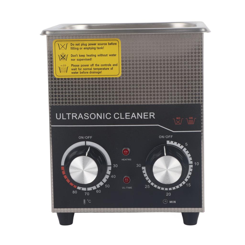 Limpiador ultrasónico de 2 l con perilla de ajuste, máquina de limpieza industrial de acero inoxidable con calefacción, enchufe australiano de 220 V