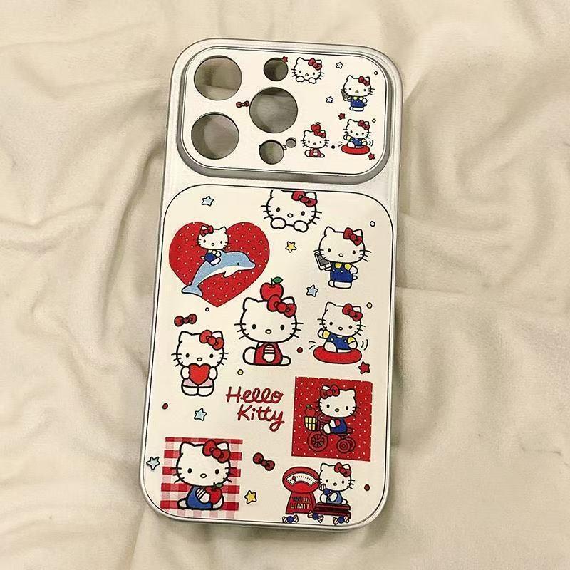 

Cute KT Cartoon Cat Phone Case for Apple 17 and 16Promax with Heart Design 11