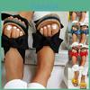 Ciabatte da Donna Zeppa Piatta con Fiocco e Design Traspirante per il Comfort Estivo**