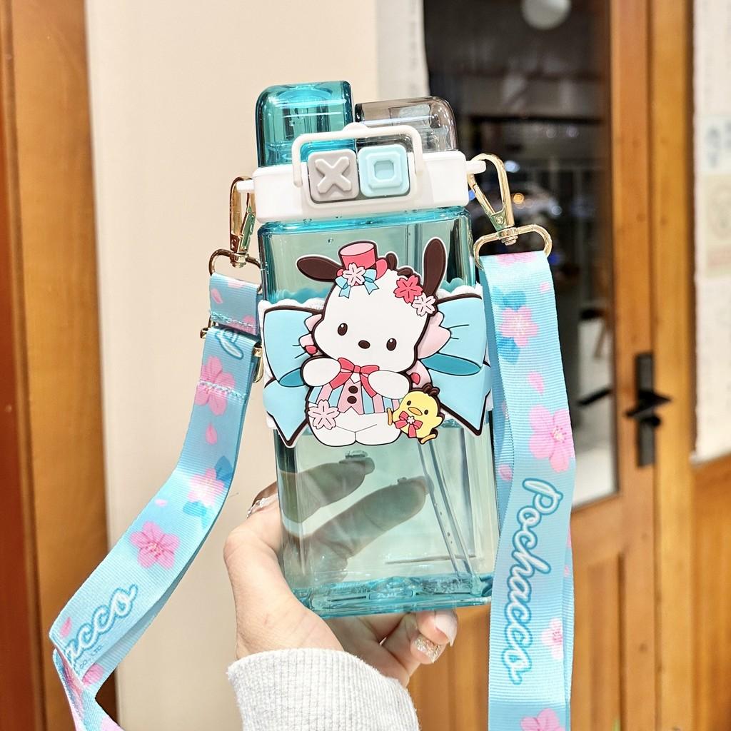 Sanrio Kuromi Plastic Straw Cup With Leakproof Seal For Kids And Travel