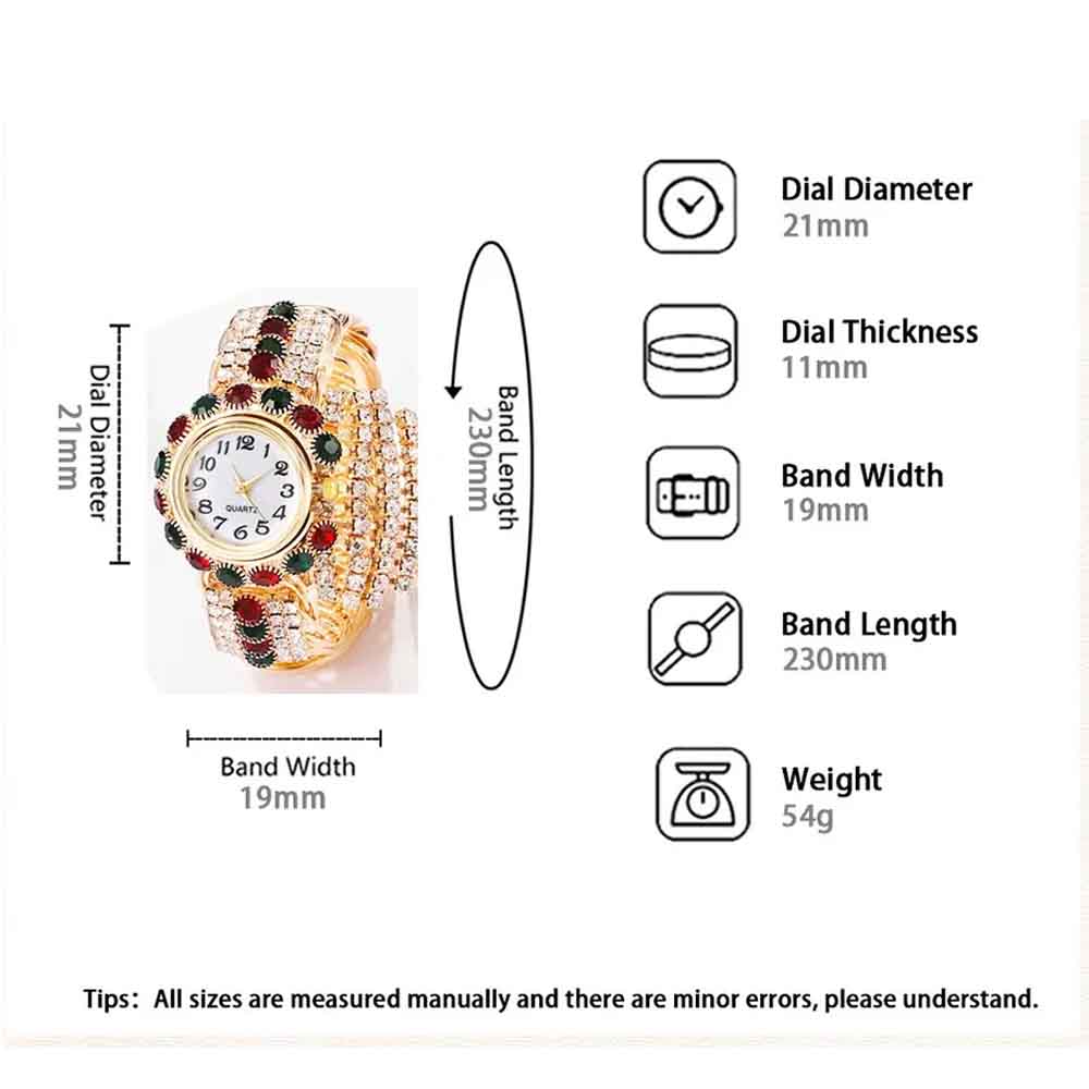 Frauen Armband Quarz Uhren Strass Uhr Damen Zifferblatt Armbanduhr