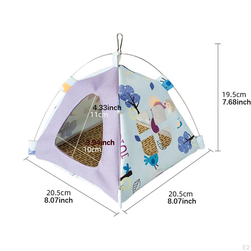 Hamac Suspendu pour Oiseaux Nid d'Oiseaux Maison Cage pour Pinsons Hutte Cachette Maison pour Perruches, Lit de Couchage pour Perroquets pour