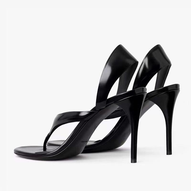 Móda Liyke Stručné Pohodlné Kožené Dámské Žabky Vysoké Podpatky Sexy Zlaté Sandály Slingback Módní Přehlídka Dámské Párty Společenské Boty Velká Velikost 35-46