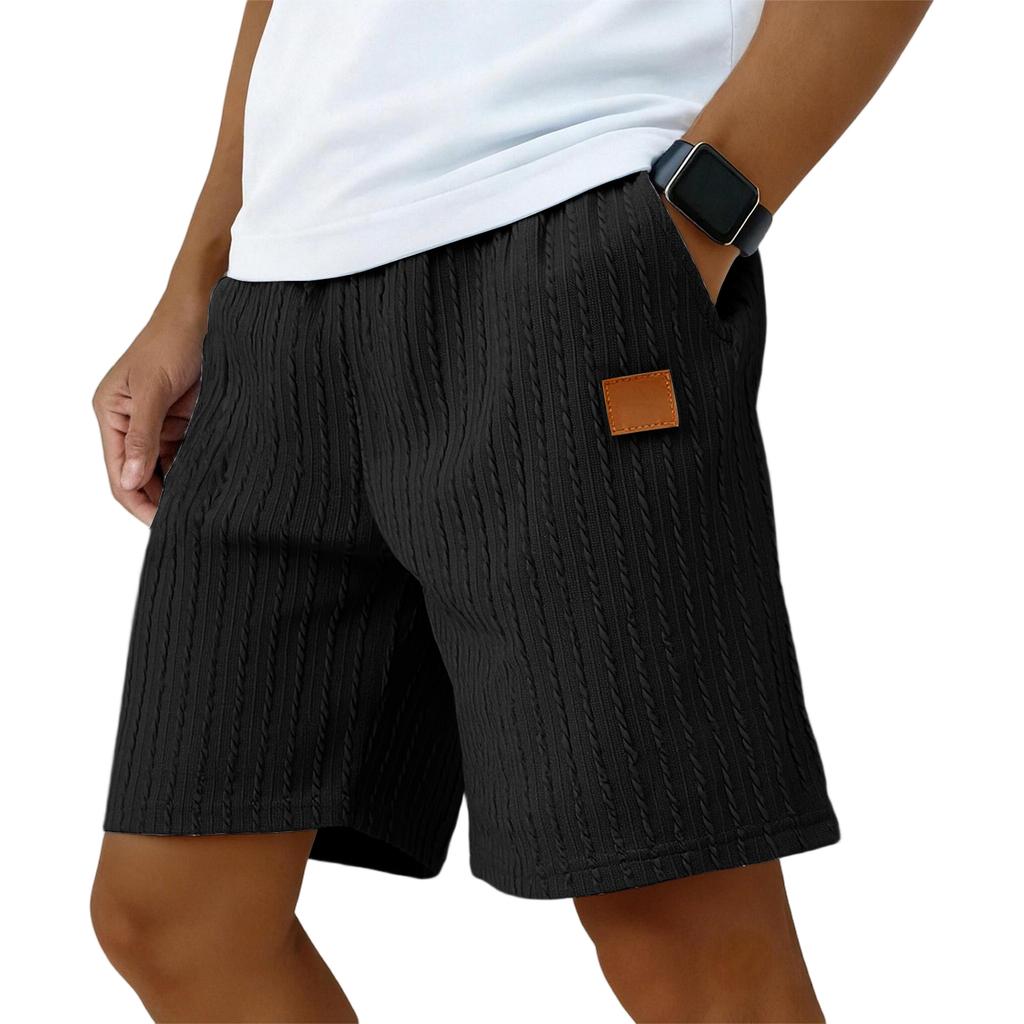 Men's Casual Shorts Elastic Waist Drawstring Beach Running Workout Short Lightweight Loose Summer Shorts