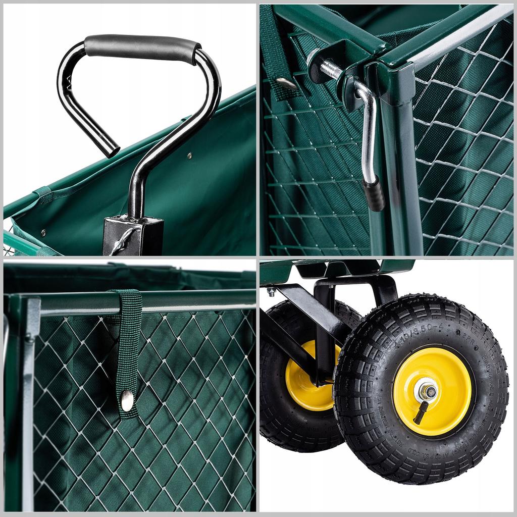 KADAX Wózek Ogrodowy Transportowy Przyczepka 450kg