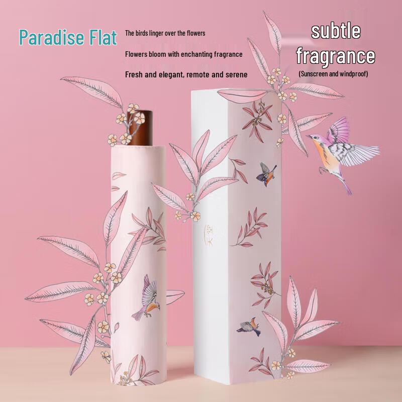 

Tiangtang Wooden Handle Three-Fold Dual-Use Umbrella