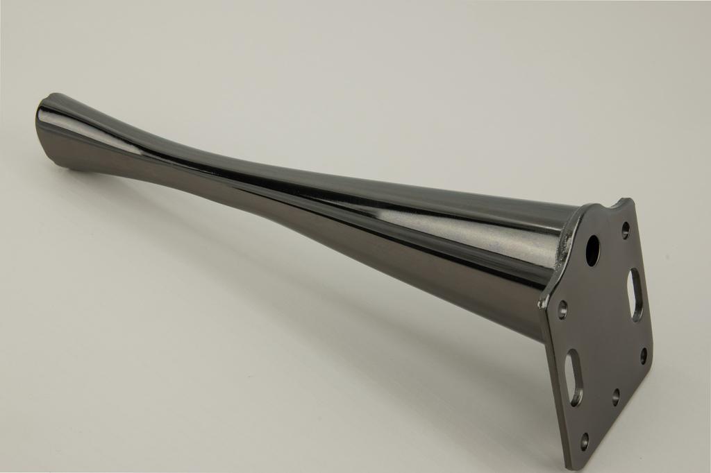 Furniture Leg In the Style of a Black Chrome Pin, 23 Cm