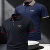 2Pcs Men's Outdoor Golf Polo Shirt, Mature Men's Business Casual Polo, Breathable, Comfortable, and Quick-Drying, Suitable for Spring and Summer