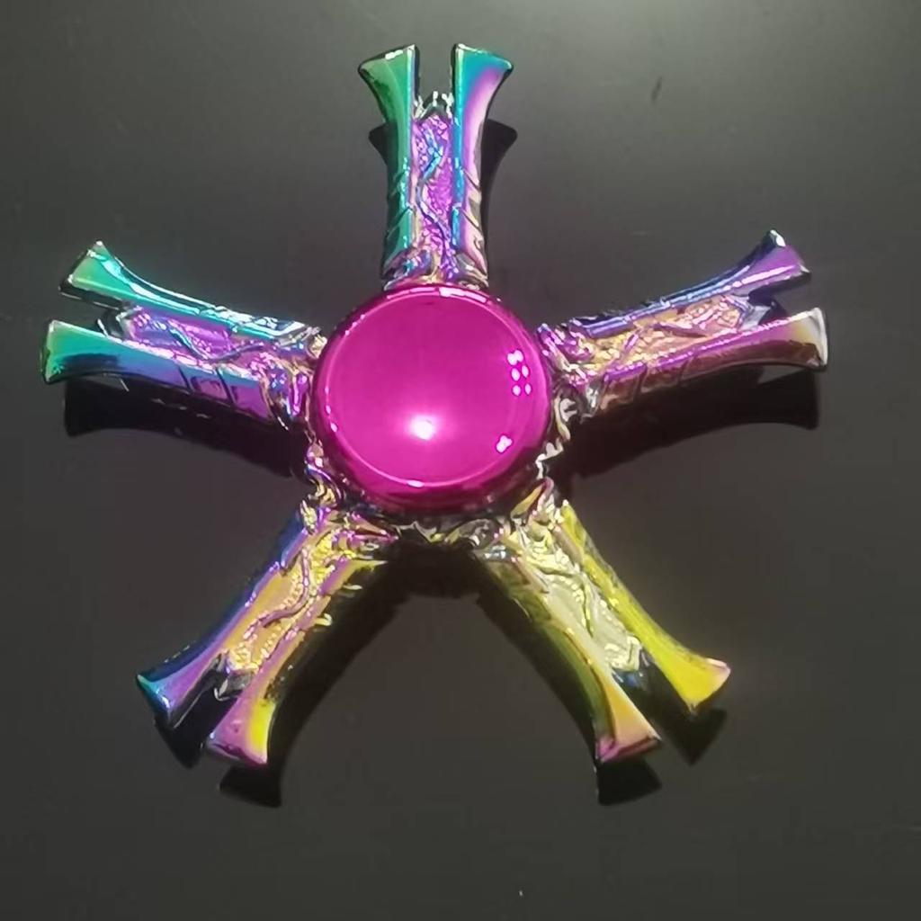 New Style Colorful Alloy Fidget Spinner Gradient Color R188 Mute Bearing Edc Metal Hand Spinner Adult Stress Relief  Fidget Toys