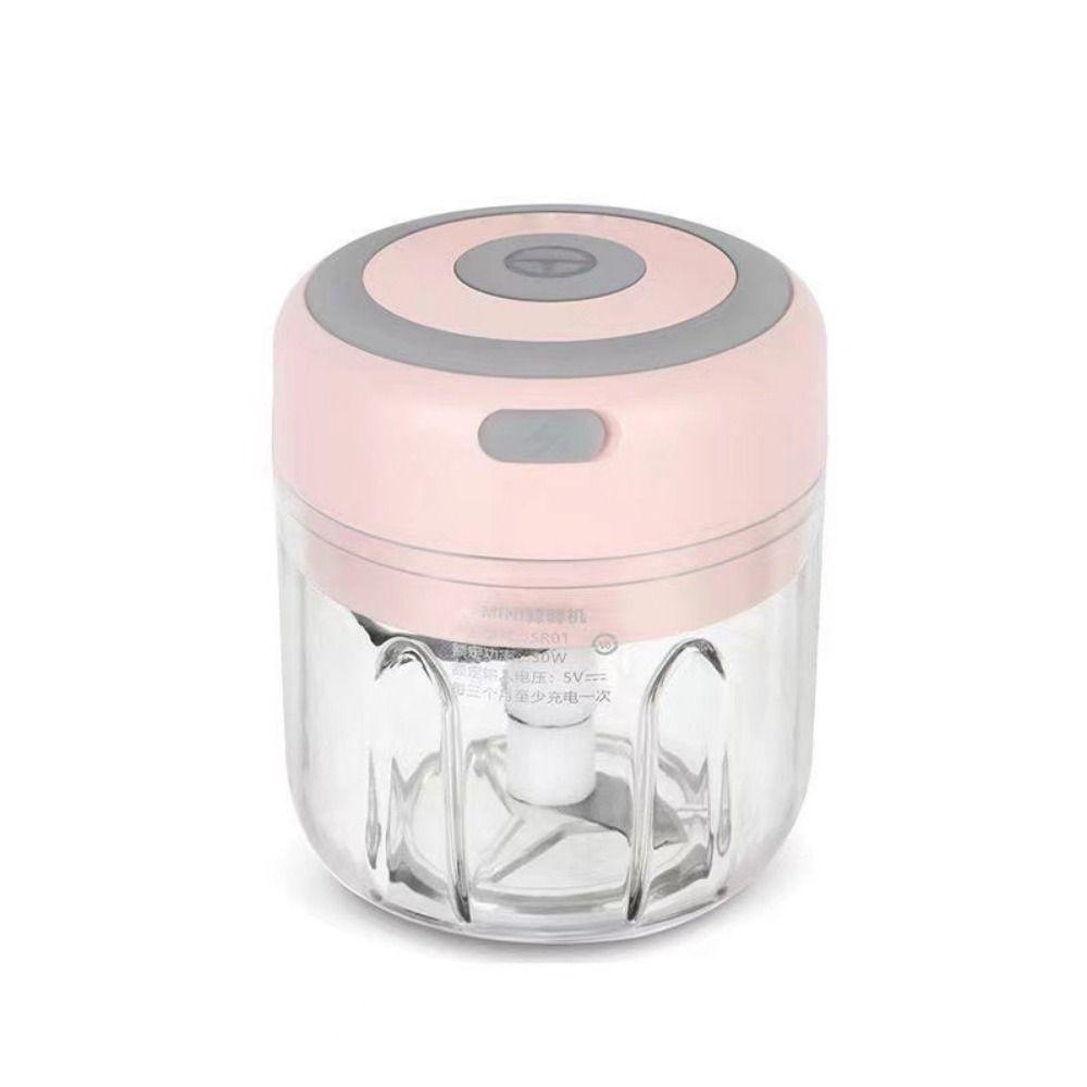 Food Processor 250mL Electric Food Chopper Mini USB Rechargeable Ginger Crusher Multi-Function Smart Condiment Grinder Chili