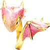 New European & American Style: Silver Toothless Dragon Adjustable Couple Ring