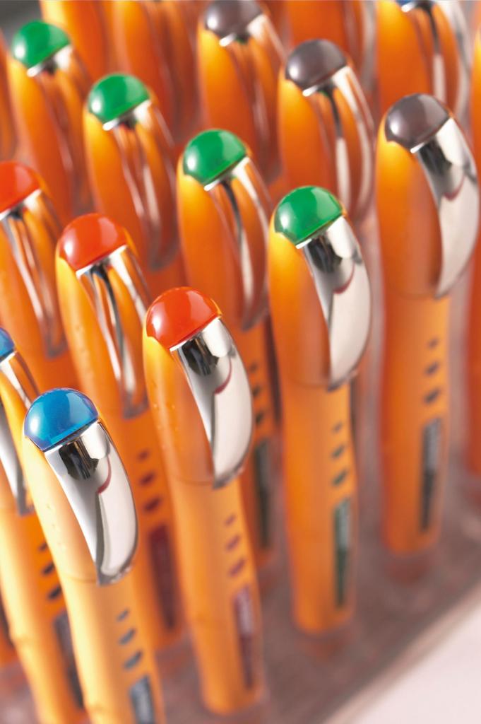 Stabilo Bionic Worker Water-Based Ballpoint Pen, 0.3mm, 4 Colors, 2016S-4-001