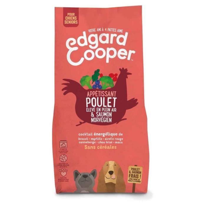 Croquettes pour Chien - Edgard & Cooper - Poulet et Saumon - 12Kg - Adulte - Moyen
