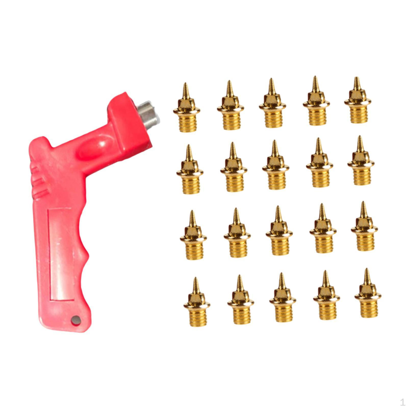 

20 шт. шипов для беговой обуви и замена для беговой обуви золотой