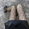 Black Sexy Girls Fishnet Tights For Women Trendy Pattern Hollow Out Mesh Sexy Pantyhose Sexy Accessories