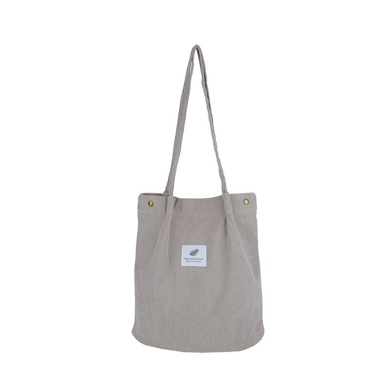 Borsa Tote da Donna Grande Capacità in Velluto a Coste Borsa a Mano per Viaggi Casual e Uso Quotidiano