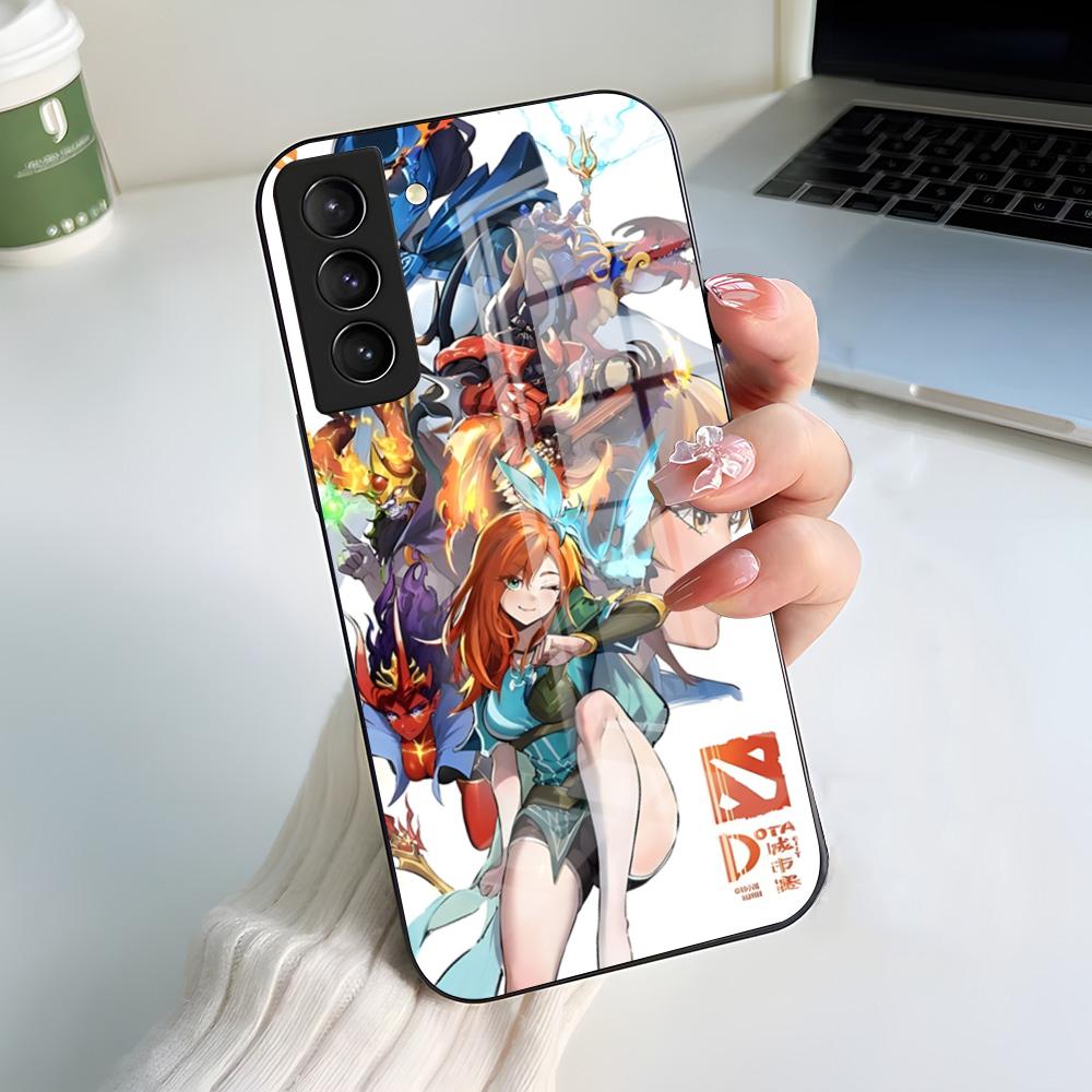 

D-Dota 2 Крутой чехол для телефона для Samsung A56 A36 A26 A16 A15 A25 A35 A55 A14 A34 A24 A54 Стеклянный чехол Samsung A05
