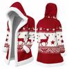 Men's Casual Christmas Print Jacket Holiday Outerwear