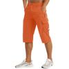 Men's Casual Color Outdoors Pocket Beach Work Trouser Cargo Shorts Pant