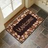 Welcome Floor Mat Non Slip Absorbent Entryway Rug Indoor Outdoor Entrance Doormat for Patio Hallway Home Decor