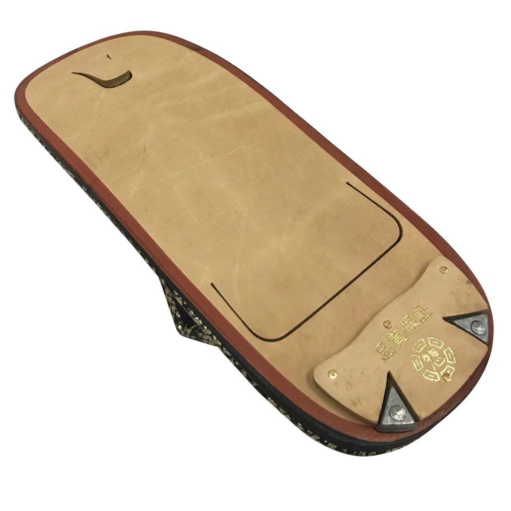 Edoten Geta Made In Premium Cowhide Leather Gold Snake Size L Sandals, Japan, Sole, Pattern,