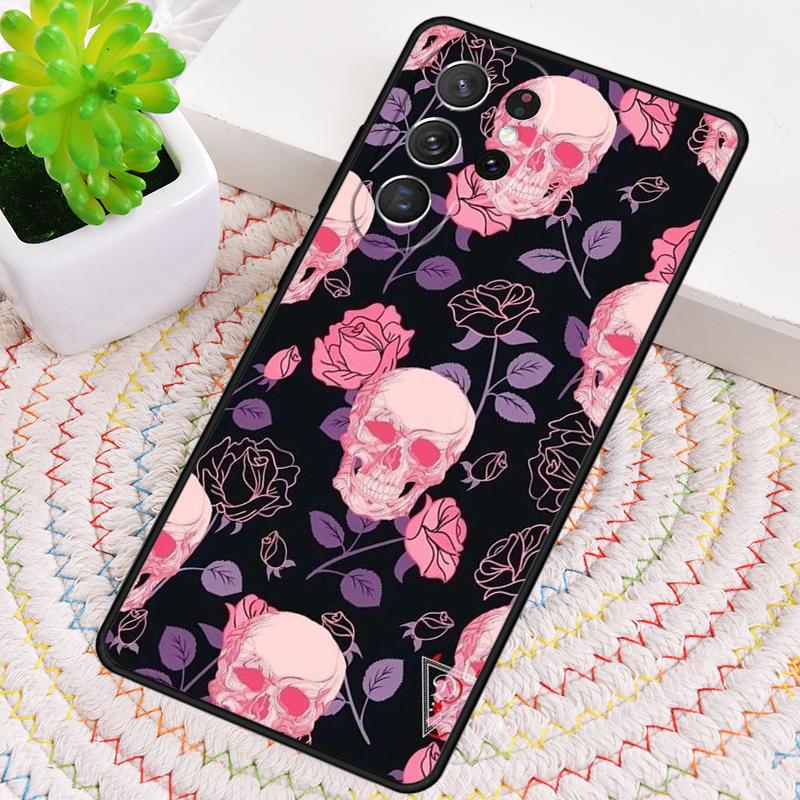 

Gothic Skull Silicone Phone Case For Samsung Galaxy note 10 pro S26 S25 S24 S23 S22 S21 Plus S25Ultra Capa Cover Galaxy S20 FE 5G