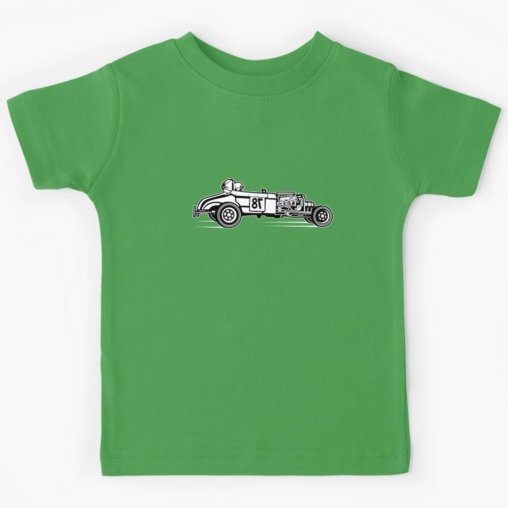 Hot Rod / Rat Rod 01_black white Kids T-Shirt 140